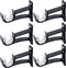 6 Pack Curtain Rod Bracket, Heavy Duty Curtain Rod Holders Curtain Rod Hooks, Curtain Rod Brackets for Wall Drapery Rod Hangers Supports for 1 Inc...