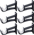 6 Pack Curtain Rod Bracket, Heavy Duty Curtain Rod Holders Curtain Rod Hooks, Curtain Rod Brackets for Wall Drapery Rod Hangers Supports for 1 Inc...