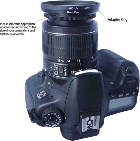 40.5mm Lens to 43mm Camera Lens Adapter,40.5mm to 43mm Filter Step-Down Ring Adapter Ring,Compatible with All 43mm UV,CPL,ND,Lens Hood,Threaded Le...