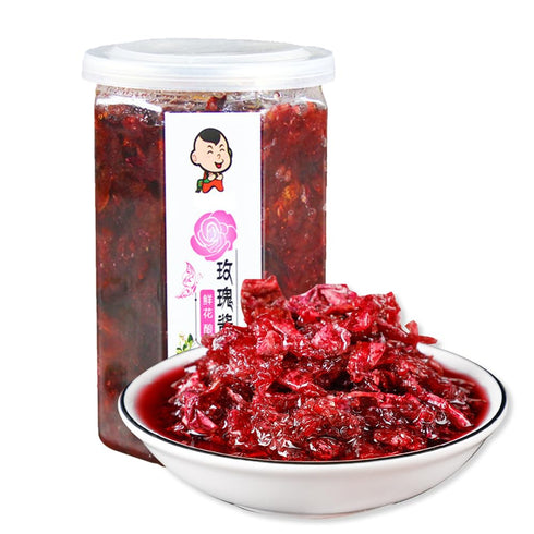 SIJIYUNLI-Rose Sauce 400g/14.1oz Bread Companion, Jam, Flower Sauce, Fresh Sweet Dipping...