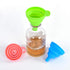 Kitchen Silicone Collapsible Funnel Set of 3,Small and Large,Flexible-Foldable-Cooking-Food-Grade Funnels for Filling Small or Mini Bottles,Perfum...