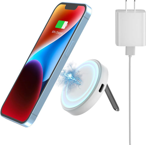 Magnetic Wireless Charger for Apple: MGG Mag-Safe Charging Pad for iPhone 15/14/13/12 Pro Max/Plus/Mini - Mag Charger Pad for AirPods Pro 3 2 with...