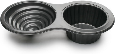 Fox Run Giant Cupcake Pan, Non-Stick Carbon Steel, 8 x 15.5 x 3.25 inches...