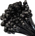 GTSE 100 Pack Of Black Screw Mount Head Zip Ties, 4" x 0.1", Zip Ties With Screw Hole...