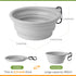 Dog Bowl Pet Travel Collapsible Bowls 2 Pack, Portable Foldable Cats Dogs Water Dish Puppy Bowl for Walking Parking Traveling, Silicone One-Piece ...