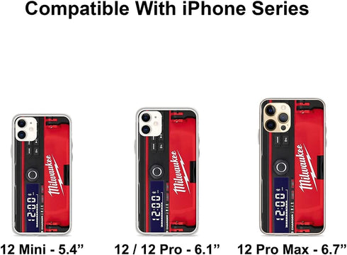 Phone Case Milwaukee Compatible with iPhone 12/12 pro Pure Clear Phone Case Waterproof Scratch Accessories......