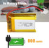 KBT 3.7V 1200mAh Li-Polymer Battery: 103040 Lipo Rechargeable Lithium-ion Replacement Batteries with JST Connector...