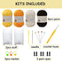 YWQZBHEMO 3 Pattern Crochet Kits - Crochet 3 Different Patterns Sets for Beginners/Experts - Rabbit, Chicken, Bee for Adult Starters, Kids, includ...