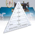 Fdit Light and Thin Acrylic Triangle Ruler, Easy to use Triangle Quilting Ruler, Clear Number for Home Kitchen...