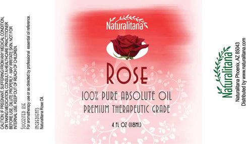 4oz Pure Rose Essential Oil - Aromatherapy, Unadulterated, Therapeutic Grade, GC/MS Tested...