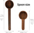 Wood Scoop for Canister - Measuring Spoon for Coffee Beans, Ground Coffee, Protein Powder, Spices, Tea and Bath Salt Scoop (Long)...