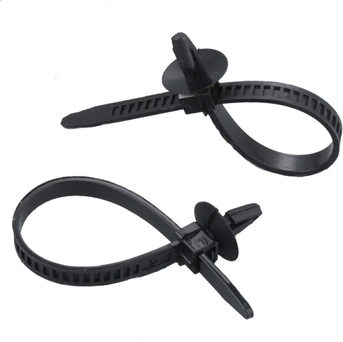 30 Pcs Car Wire Tie Straps Nylon Push Mount Clips Cable Tie Fixed Clamps Fastening Zip Strap Self-Locking Plastic Tie Wrap Fasteners Universal (Le...