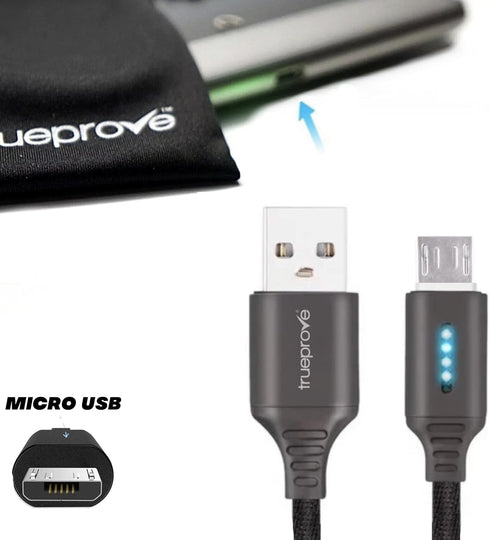 TrueProve™ 10FT Barnes & Noble Nook Color Compatible LED Lit Charging Sync Data Cable Smart LED (Cable Will not Display Charging on Tablet Screen)...