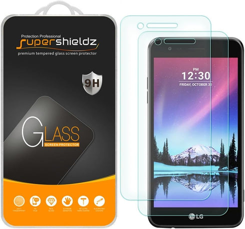 Supershieldz (2 Pack) Designed for LG Rebel 3 LTE Tempered Glass Screen Protector, Anti Scratch, Bubble Free...