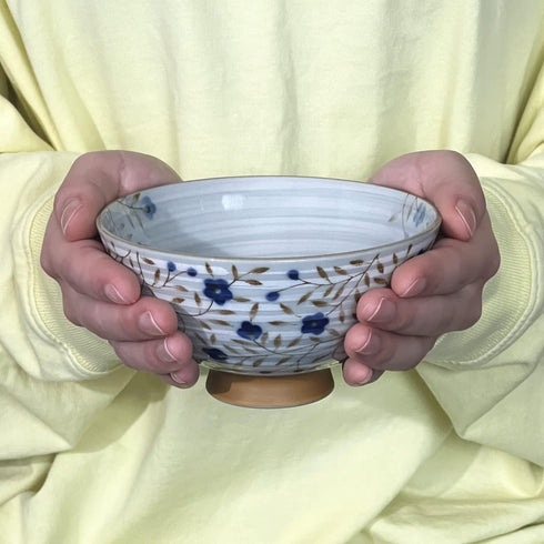 Traditional Style Japanese Ceramics Rice Bowl Chawan Pottery, Dishwasher Microwave Safe Made in Japan (Kohiki Kozakura, Medium (oohira))...
