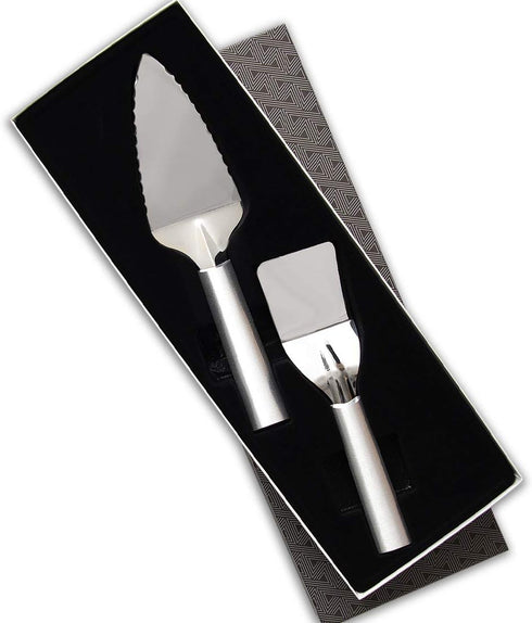 Rada Cutlery 2-Piece Pie and Mini Dessert Server Set, Silver Handle...