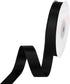 VATIN Double Face Black Satin Ribbon 5/8" Continuous 25 Yards,Black Polyester Fabric Ribbon use for Bows Bouquet, Gift Wrapping, Floral Arrangemen...