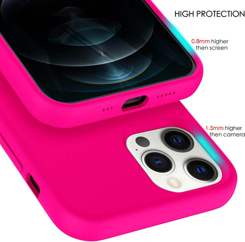 ZUSLAB Nano Silicone Case Compatible with Apple iphone 12/ iphone 12 Pro 2020, Liquid Silicone Rubber Shockproof Soft Full Protection Cover - Neon...