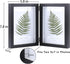 AVEAX Double 5x7 Picture Frame Black Wood Photo Frame Shadow Box Frame...