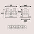 True Mods 12V-48V Dual Stud Battery Junction Post 3/8 Inch M10 2 Single Isolated Power Distribution Post Terminal Bus Bar Power Ground Insulated f...