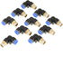 Push in Joint Pneumatic Connector, 10 pcs 8mm G1 push in anslutningar 90 Degree Male Thread Quick Fittings Push to Connect Lock Elbow Pipe L Shape...