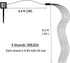 Solar Fairy String Lights Outside Cool White, Multi Strand 180 LEDs Watering Can Light for Outdoor, Waterproof Solar Powered Waterfall Lights, Fir...