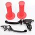 HIAORS 7/8 Pit Dirt Bike Folding Clutch Brake Lever and Motorcycle Handlebar Grips Compatible with 50cc 110cc 150cc SSR 125 Tao tao DB17 Coolster ...