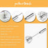 Stainless Steel Egg Whisk, Hand Push Rotary Whisk Blender, Versatile Milk Frother, Hand Push Mixer Stirrer for Blending, Whisking, Beating & Stirr...