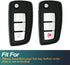 FEYOUN Key Fob Cover Compatible with Nissan Rogue Rogue Select Rogue Sport Flip 3 Buttons TPU Remote Keyless Key Fob Case Protection Shell Accesso...