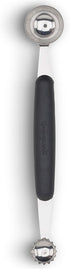 GoodCook Touch Stainless Steel 2-in-1 Melon Baller and Fruit and Veggie Corer Scoop, Silver/Black...