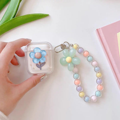 Compatible with Airpods Case with Cleaning Kit, Cute Clear Flower Airpods Protective Skin Airpod Case Cover Airpod 2 Case for Girl Women Compatibl...