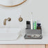 Toothbrush and Toothpaste Holder for Bathroom Countertop, 6 Compartment Silicone Cosmetics Storage Organizer, Makeup Bin, Vanity Caddy, Vanitry Tr...