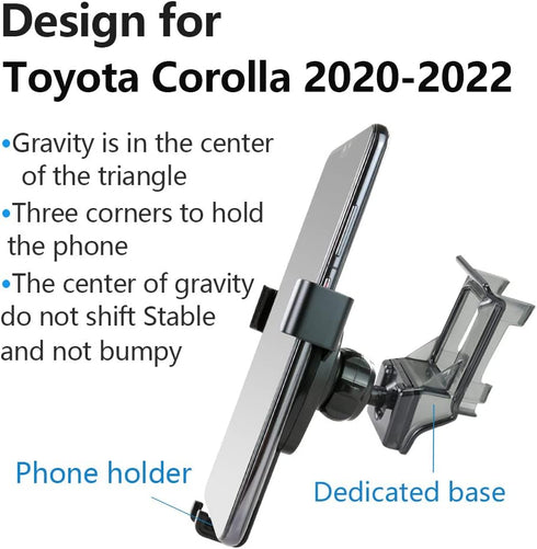 Car Phone Holder for Toyota Corolla 2020-2025?Corolla Cross 2022-2025 Auto Accessories Navigation Bracket Interior Decoration Mobile Cell Phone Mo...