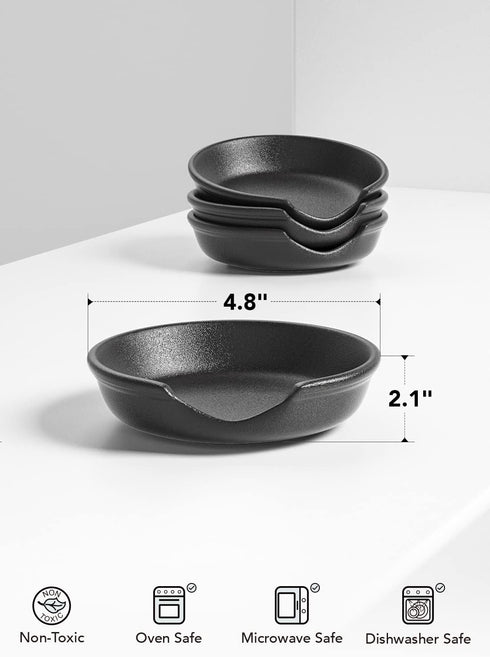 LE TAUCI Ceramic Spoon Rest for kitchen, 4.8 Inches Spoon Holder for Stove Top, Coffee Spoon Rest, Spoon Cradle, Kitchen Basics, Kitchen Accessori...