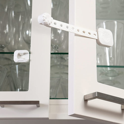 Dreambaby Twist 'N Lock Multipurpose Latch - Child Safety Locks - White - 6 Pack - Model L1435...