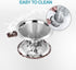 Pour Over Coffee Dripper, Reusable Paperless Coffee Filter,Professional Stainless Steel Drip Cone Brew Coffee Strainer,Upgraded Double Micro Mesh ...