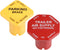 298818N Yellow Semi Truck Parking Brake Knobs and 298817N Red Tractor Trailer Air Brake Knob Set...