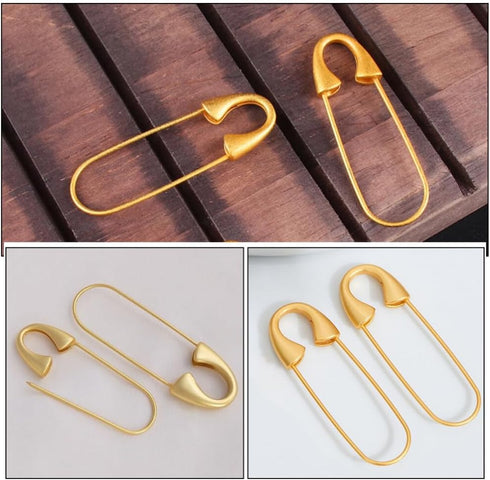 SEWACC 5pcs Heavy Duty Safety Pin Brooch Pin Brooches Metal Spring Lock Pin Fasteners Dresses Sewing Crafting Making for Clothes Hats Skirts Garme...
