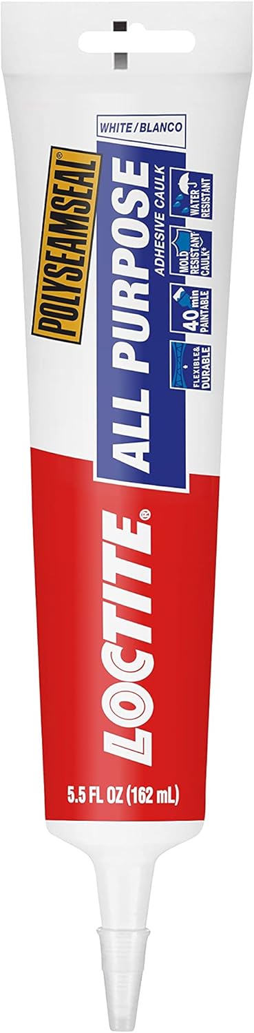 Polyseamseal 2139006 5.5 Oz White All Purpose Adhesive Caulk...
