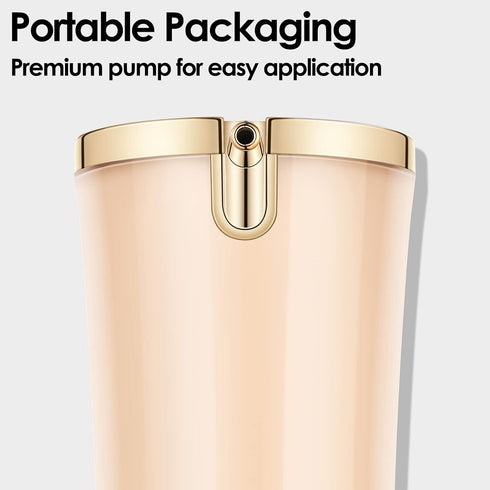 FOCALLURE PerfectBase Lasting Poreless Liquid Foundation, Medium to Full Coverage with Matte Finish, Covers Blemishes & Under-Eye Circles for All ...