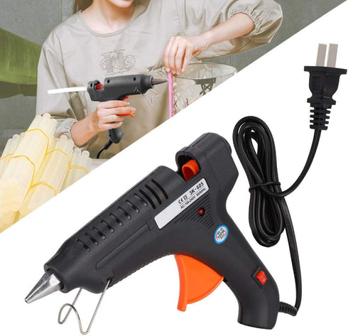 Hot Glue Gun, 100W Electric High Temperature Heating Tool DIY Universal Hand Made Hot Adhesive Gun Small Craft Projects Arts Craft Repairing Tool...