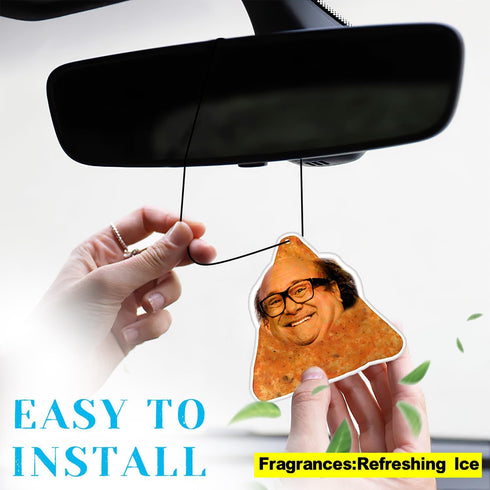 Pounchi Funny Meme Car Air Freshener Cards (8 Pack Refreshing Ice Scent) Funny Accessories for Car Interior Hanging Gift Rearview Pendant Supplies...