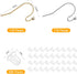 220 Pieces French Earring Hooks Ear Wire Ball Dots in Gold and Silver with 220 Pieces Clear Earring Backs Kit for Jewelry Making Bag Gift...