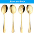6 Pieces Serving Spoons Set, 8.7 Inch Serving Spoon, Includes 3 Serving Spoons and 3 Slotted Spoons, Stainless Steel Buffet Banquet Spoons, Large ...
