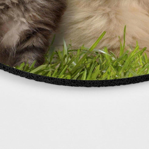 Gaming Round Mouse Pad Custom,Animals Cat Kitten Dog Golden Retriever Puppy Mouse Pad...