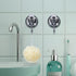 2 Pcs Suction Cup Hooks for Shower, Heavy Duty Shower Hooks for Inside Shower, No Drill Towel Hooks for Bathrooms, Hanger Suction Hooks for Wall, ...