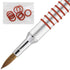 PANA 3D Kolinsky Acrylic Nail Art Sculpture Brush with Silver Metal Non-Slip Grip Handle for Manicures 3D Nail Art Flower Designs (Size #5)...
