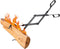 AMAGABELI GARDEN & HOME 26" Long Firewood Tongs Log Grabber for Fireplace Fire Pit Campfire Bonfire for up 12'' Thick Logs Heavy Duty Wrought Iron...