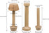 3Pcs Tart Tamper Set, Portable Wooden Double Side Pie Pastry Dough Tamper, Wooden Egg Tart Mold, DIY Cake Pastry Tools for Egg Tart, Pasta, Cheese...