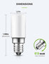 LOHAS LED C7 S6 Night Light Bulb, 15 Watt Light Bulbs Equivalent(1.5W), Mini LED Bulb Candelabra E12 Base, Soft/Warm White 3000K LED, Small Light ...